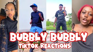 BUBBLY 🥵BUBBLY SONG  TIKTOK CHALLENGE 2 REACTIONS  COMPILATION [upl. by Airasor]