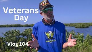 Vlog 104 Quick Veterans Day Fishing trip Slow but beautful day on the Indian River Lagoon [upl. by Quintessa364]