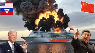 Xi Jimping Crying June 21 USPhilippines Destroy Chinese Presidential Cruise Ship [upl. by Marylinda884]