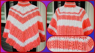 Crochet Poncho en Relieve Valentina [upl. by Ennylhsa79]