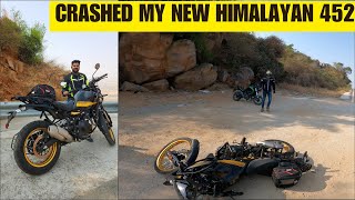 Crashed my new Himalayan 450 on the way to Penukonda Fort [upl. by Leon127]