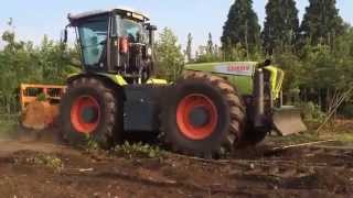 Claas Xerion 3800 Trac VC mit Forstmulcher [upl. by Frayda]