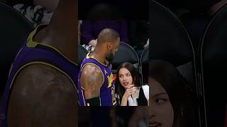 LeBron showed off for Olivia Rodrigo 😭💀 [upl. by Rehpretsirhc]