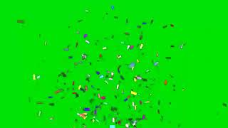 Confetti  Green Screen No Copyright [upl. by Winfield]