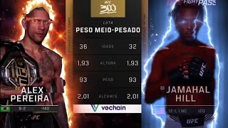 Alex Poatan Pereira X Jamahal Hill NO UFC 300 [upl. by Aralomo]