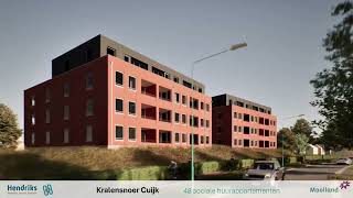 Mooiland  Nieuwbouw 48 sociale huurappartementen Kralensnoer in Cuijk [upl. by Atirat]