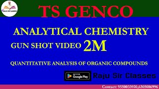 ANALYTICAL CHEMISTRYTSPSCAPPSCTS GENCO [upl. by Lenroc877]