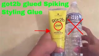 ✅ How To Use got2b glued Spiking Styling Glue Review [upl. by Serafine868]