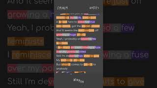 Eminem  Habits  Rhymes Highlighted [upl. by Mattias70]