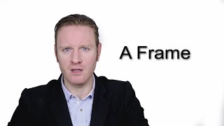 A frame  Meaning  Pronunciation  Word World  Audio Video Dictionary [upl. by Abihsat]