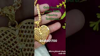 Microgold plated chain jewellerycollection goldplatedjewels viralshorts formingjewellery [upl. by Penny]