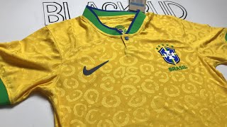 Brazil Jersey 2022 World Cup Home Kit Player Edition Nike Jersey Review  BlackBud Bangladesh [upl. by Male615]