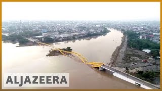 🇮🇩 Indonesia tsunami Drone footage shows widescale devastation  Al Jazeera English [upl. by Merat]