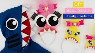 DIY Baby Shark Family Costume [upl. by Eylk532]