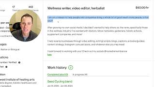 Upwork Profile Revamp Niche Social Media Content Creator [upl. by Tsirhc165]