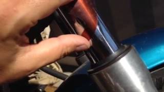 Fix motorcycle front fork seal leak easy [upl. by Jens996]