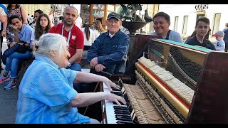 Retired Pianist playing Hungarian Rhapsody no 2  Mesmerizes The Crowd [upl. by Adnarram515]