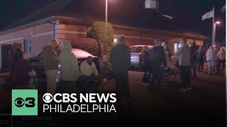 Voters in Burlington New Jersey wait in long lines on Election Day [upl. by Hajin]