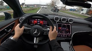 2023 MercedesBenz GLC 220 d 20 197 HP POV Test ride 52 CARiNIK [upl. by Eybba]