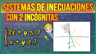 Cómo resolver SISTEMAS de INECUACIONES con DOS incógnitas ✅ [upl. by Hendrickson]