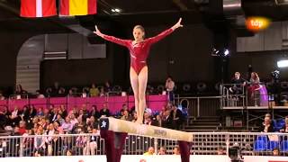 Campeonato Europa gimnasia artística 2012 Final equipos femenina 5 8 [upl. by Nanfa797]