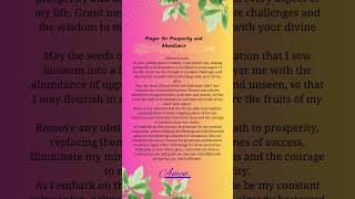 Prayer for Prosperity and Abundance  Powerful Prayer PrayerforProsperityandAbundance [upl. by Anikahs]