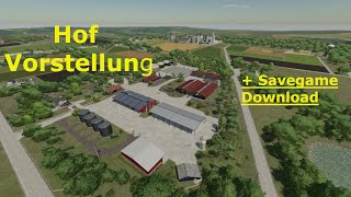 LS22 Hof Vorstellung auf der Elmcreek  Savegame Download LS22 FS22 [upl. by Pedaias]