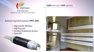 Spraying PVDF materials with the technology  Sames [upl. by Lorena819]