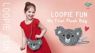 Avenir  Loopies Fun  My first plush bag  How to make koala bag [upl. by Gnav]