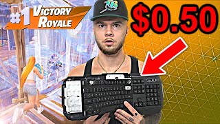 I Tried Using The WORST Fortnite Keyboard [upl. by Anircam]