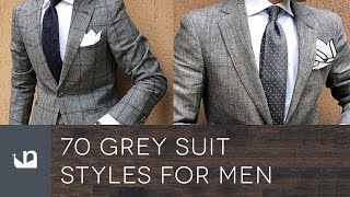 70 Grey Suit Styles For Men  Male Fashion [upl. by Adilem]