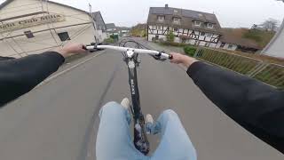 Local suburban MTB freeride tour 🤙 mtb freeride urbanfreeride bike manual wheelie [upl. by Hakym]