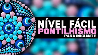 🧿MANDALA EM PONTILHISMO PARA INICIANTES  NÍVEL FÁCIL  ARTE DESPOJADA [upl. by Enaelem]