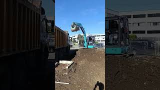 Kobelco SK 58SRX MALZEME YÜKLEME [upl. by Presley]