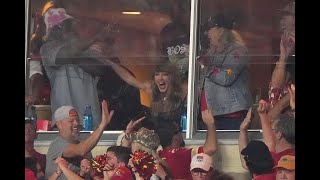 Taylor Swift cheers Travis Kelce at the first NFL game of the season [upl. by Giarc]