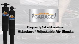 HiJackers Air Shocks Frequently Asked Questions [upl. by Ahsiad]