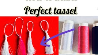 HOW TO MAKE TASSELS WITH SILK THREADSSTEP BY STEP TUTORIAL nekkyhandmade [upl. by Ahsot614]