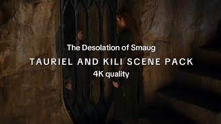 4K Tauriel and Kili scene pack  The Hobbit The Desolation of Smaug [upl. by Eikceb]