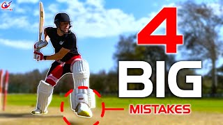 FIX These 4 FRONT FOOT Batting MISTAKES TODAY [upl. by Nored39]