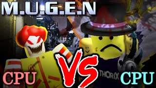 Mugen 1v1 Roblox Donald vs Nathorix Ai vs Ai [upl. by Yrellam787]