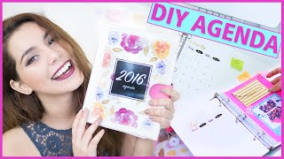 DIY AGENDA 2016 para imprimir gratis Haz tu propia agenda fácil y bonita ♥ Jimena Aguilar [upl. by Yle]