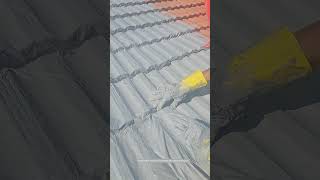 Red Tile Roof HighElastic Acrylic Waterproof Constructing Technique [upl. by Alletsyrc]