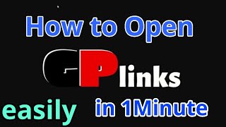 How to open gplinks easily  how to open gplinks in 1 minute [upl. by Seidule647]