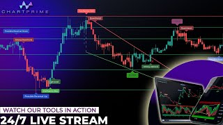 Live Bitcoin amp Ethereum 15 Min Signals And Technical Analysis ChartPrime [upl. by Pierson89]