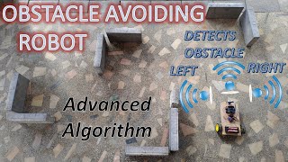 How to make Obstacle Avoiding Robot Advanced Algorithm AA  Scans LEFT amp RIGHT [upl. by Demaria]