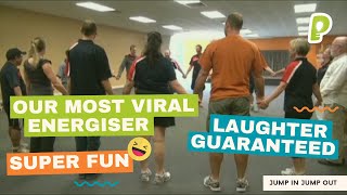 Group ENERGISER WarmUp Fun Game  Jump In Jump Out  playmeo [upl. by Pogue509]