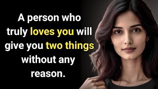 A person who truly loves you will give these two things Psychology facts [upl. by Waxler]