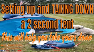 Quechua  Decathlon 2 second tent review Set up and take down [upl. by Kiki]