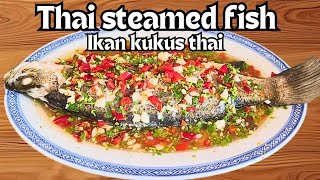 Thai Steamed fish  IKAN kukus thai EnglishMalayBahasa Indonesia [upl. by Anwat557]