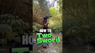 EASY 2 Sword COMBO Tutorial ⚔️ katana howto zoro style [upl. by Dhruv]